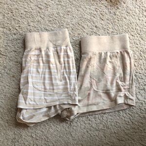 tan pajama short bundle
